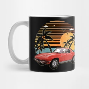 Chevrolet Corvette 1963 car sunset Mug